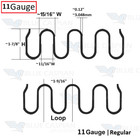 Regular-10  Feet 11 Gauge Zig Zag Springs Furniture-auto Upholstery-made In Usa