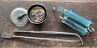 1900   s Medical Devises Vintage Phonendoscope  Glass Syringes  Urethral Dilator