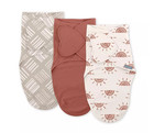 Swaddleme By Ingenuity Monogram Collection Swaddle Wrap For 0-3m 3pk -rising Sun