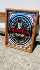 Guinness Stout Pub Bar  Mirror 13 x17  Wooden Frame