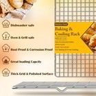 2pcs Cooling Racks For Cooking And Baking - 10  X 10      x15      -2pc  Silver 