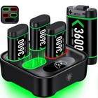 8pcs 3600mwh Rechargeable Battery Charger Dock For Xbox One Series X s  Xbox One