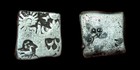 Magadh Janapada Coin Ancient India Silver Punch Mark Peacock 300 Bc