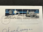 Chuck Yeager Signed 1971 Space Achievement First Day Cover Fdc Todd Mueller Coa