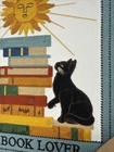 Bp Home Textile Embroidery Woven Wall Art Tarot Card The Book Lover Black Cat