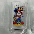 Set Of 2 Walt Disney World 2000 Celebration Tumblers Glass Cups Mickey Mouse New