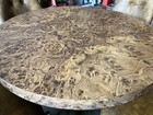 Clean Funky 1960 s 1970 s Modern Dining Table Set   4 Padded Chairs -clean Leaf