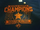 World Series Champions 2017 Houston Astros T Shirt Size L