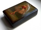 Fedoskino Lacquer Box Ballerina Vintage Handmade Palekh Gift Present Casket
