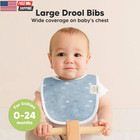 8-pack Organic Baby Bibs For Boys  Girls - Soft Cotton Drooling And Teething Bib