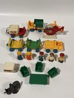 Vintage 1980s Fisher Price Little People Airport Accessories 17 Piece Lot