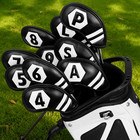 Magnetic Golf Iron Covers Set 10 Pcs Easy Off on Protective Cover   High-quality