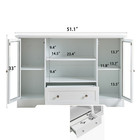 Large Kitchen Storage Cabinet W Drawers Doors Adjustable Shelves