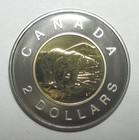 1996 Proof Like Uncirculated Canada  2 Dollar Polar Bear Coin   2 Bonus Coins