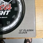 Coors Light Beer Lighted Plasma Motion Round Wall Battery Clock Sign 12  New