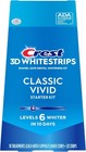 Crest 3d Whitestrips Dental Whitening Classic Vivid Levels 6 Whiter