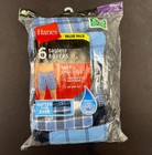 New 6 Pack Hanes Mens Xl 40-42  Boxers Boxer Shorts Breathable Woven Cotton Poly