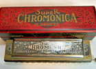 Hohner Super Chromonica Harmonica C With Box Germany Vintage 1920   s-30   s