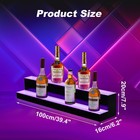 40  2-tier Led Liquor Bottle Display Shelf Rf Remote app Control holds 18 Bottle