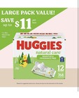 Huggies Natural Care Sensitive Baby Wipes  Unscented  Flip-top   Refill Packs