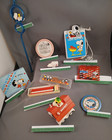 Vintage 1970s-80s Snoopy Collectibles Pencils Toys Buttons Paper Straw