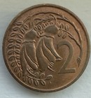 New Zealand 1967 2 Cents - Elizabeth Ii Km  32 1