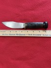 Vintage 1950 s Marbles Ideal 8 1 4  Hunting Knife With Leather Sheath