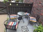 Outdoor Dining Set 5-piece Patio Round Table Chairs  Garden Furniture