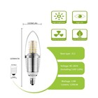 E12 Led Candelabra Bulb  12w Daylight White 6000k  80-100w Equivalent  E12 Ba   