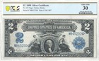 1899  2 Silver Certificate Fr-255 Pcgs Vf-30