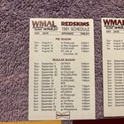 Pocket Schedule Nfl 1991-1998 Washington Redskins Random Lot Of  7  Different