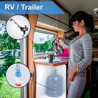 Bazpo 12v Electric Water Plastic Faucet With Switch   3a Single Hole Rv  chrome 