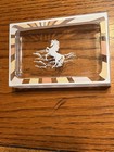 Vtg Retro Unicorn Tissue Box Holder Cover 70 s Cup   Soap Dish   Lucite Set