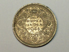 Silver 1944-l India-british  1 2 Rupee    Km 552   Au       Sn8235