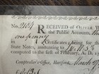1789 Receipt Hartford Connecticut Wolcott Burnham