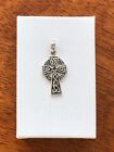 Celtic Cross Pendant 925 Sterling Silver Irish Knot Charm 21mm 0 83  Mens Womens