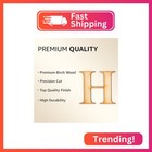 1 Pack Official Greek Wooden Letters For Crafts  Eta - 3  Classic Font Single La