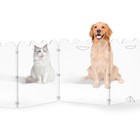 Baby Clear Acrylic Dog Gate Foldable Freestanding - Extra Wide  4 Panel 6 Panel