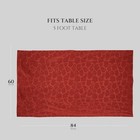 Christmas Tablecloth  Poinsettia Leaf Red Tablecloth  70 X 120 Inch  For 8 Fo   