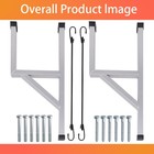 2pcs Aluminum Cargo Trailer Side Mount Ladder Racks Fit For Enclosed Cargotraile