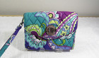 Vera Bradley Your Turn Smartphone Wristlet Wallet Heather Paisley Nwt