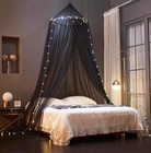 Bed Canopy Net For Twin Full Queen King Dome  Mosquito Netting    c Black