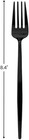 Black Moderno Solid Plastic Dinner Forks  pack Of 20  - Disposable   Elegant