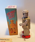 Schylling Tin Wind Up Atomic Robot Man - With Key  Works - Nice  