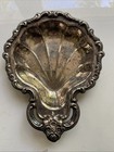 Vtg International Silver Co Silver Plate 8  Countess Shell Serving Dish  6248