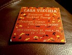 Casa Vecchia  Philadelphia Pa  Full Front Strike Matchbook
