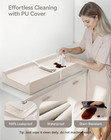 Baby Changing Pad With Wipeable   Waterproof Pu Cover