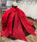 Newest Bow For Quinceanera Dress For Sweet 16 Red Detachable Bow Custom Color