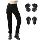 Lomeng Motorcycle Riding Pants Motorcycle Jeans Slim Fit With Ce Small Black