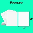 White Poster Board 11   x14    Poster Board For Presentations   School Supplies